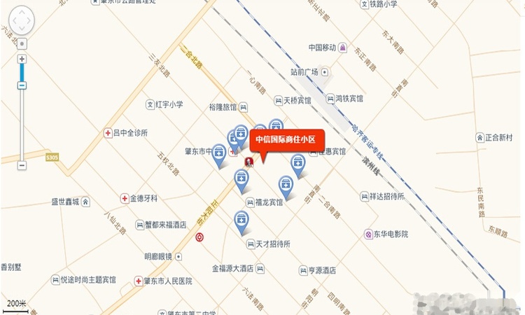 中信国际商住小区交通图