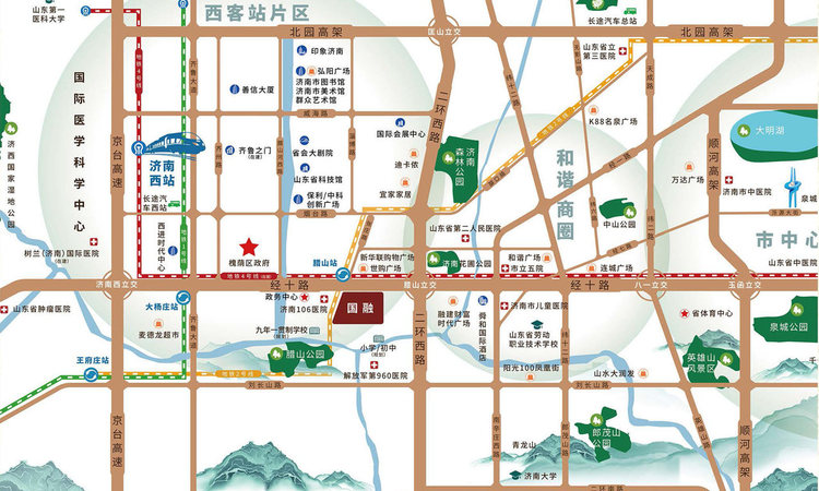 国融西兴时代交通图