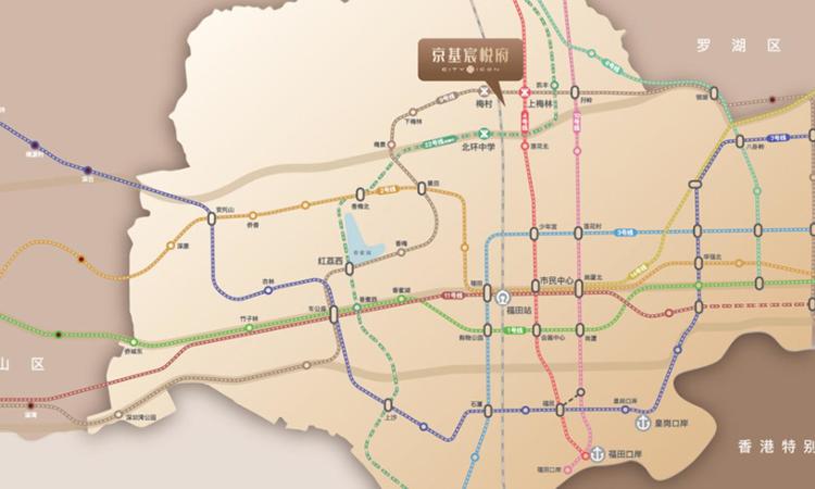 京基天荟公寓交通图