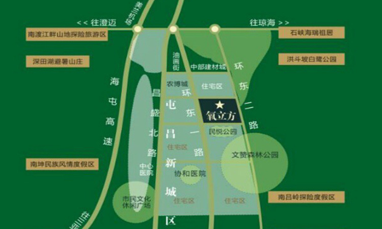 伟业氧立方交通图