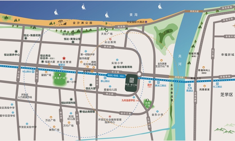 恒达祥合院交通图