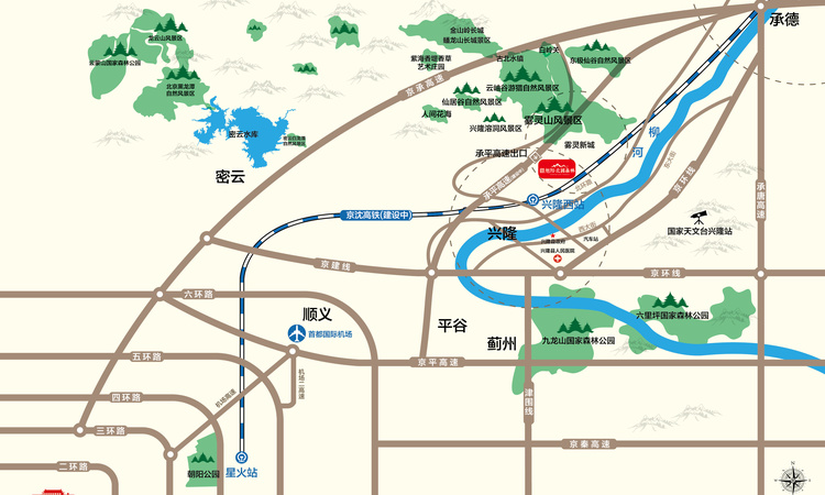 旭阳·北国森林交通图