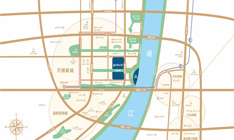长房·万楼公馆交通图