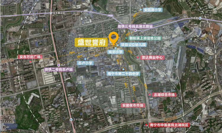 盛世誉府交通图