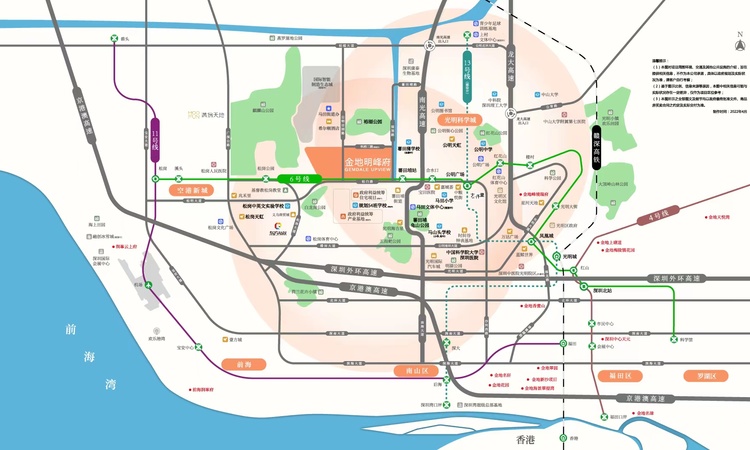 金地明峰府交通图