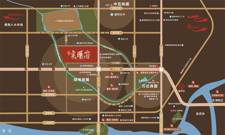 国投·襄阳府周边配套图