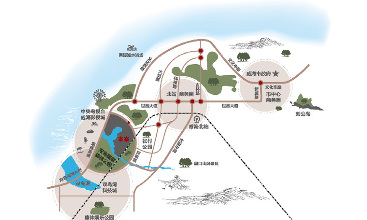 华瀚御龙湾交通图