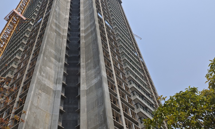 珑门壹品花园施工进度图