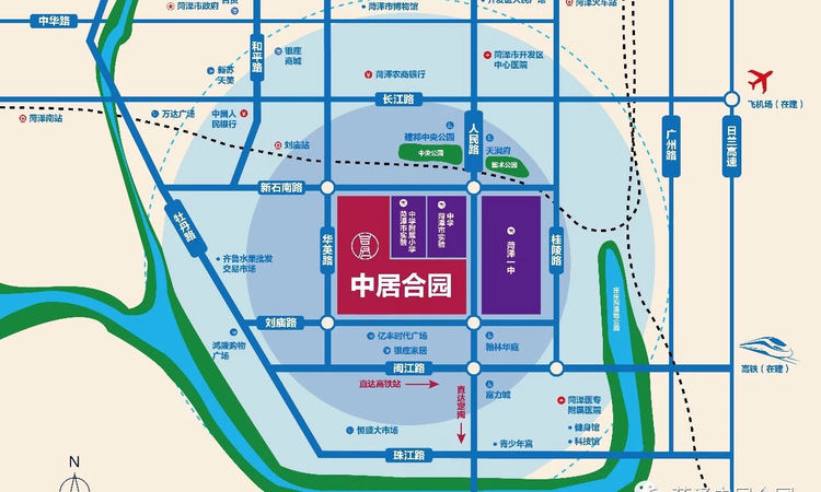 中居合园交通图