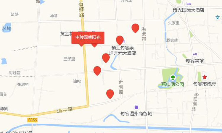 中骏四季阳光交通图