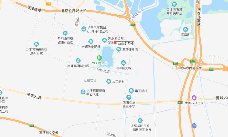海泰渤龙湾交通图