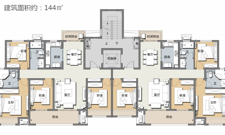 舞钢建业通和府楼层平面图