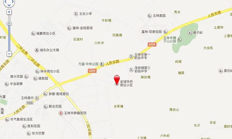 喜润金域华府交通图