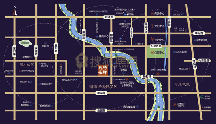 天府名郡交通图