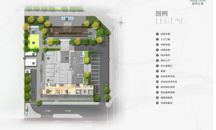 卓越珑秀公馆楼层平面图