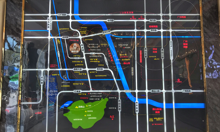 樵悦名居交通图