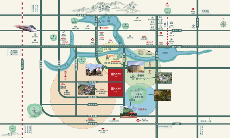 盛世康园交通图