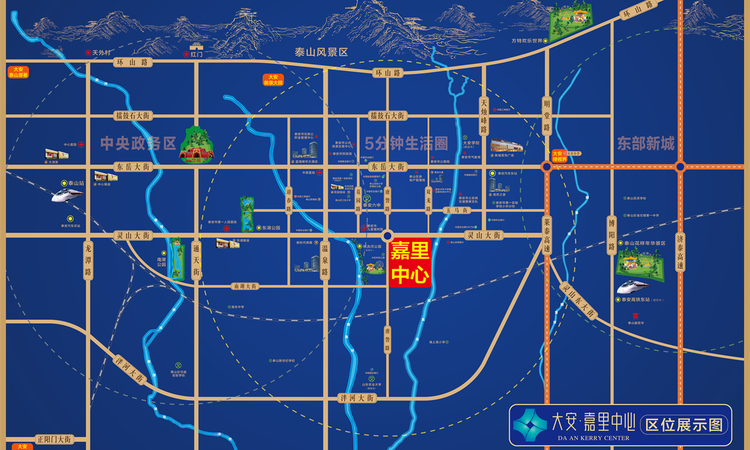 大安·嘉里中心交通图