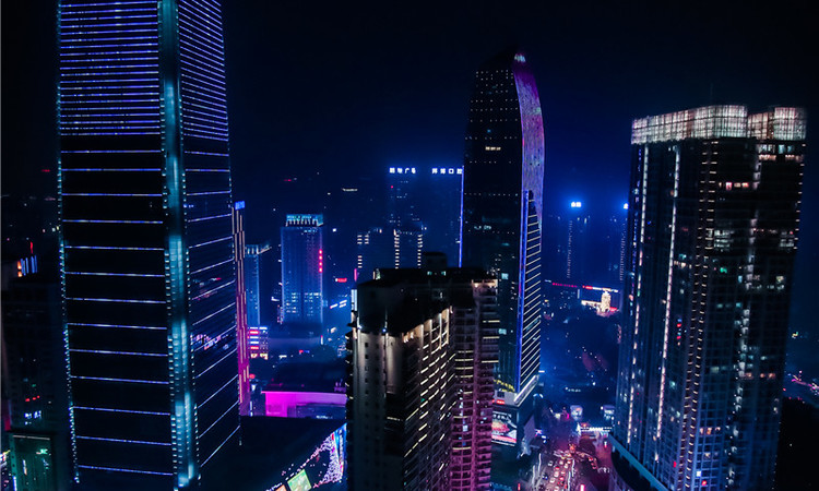 重庆时代中心实景图