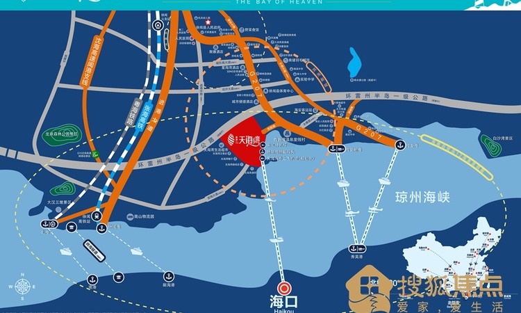 鼎龙天海湾交通图