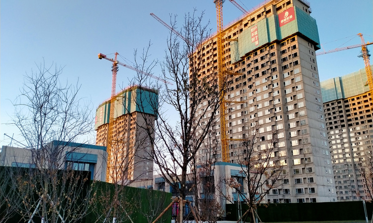 万科中央公园施工进度图