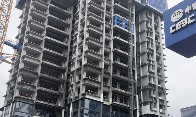 中铁·能建·阅臻府施工进度图