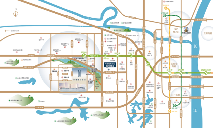 南德缦和世纪交通图