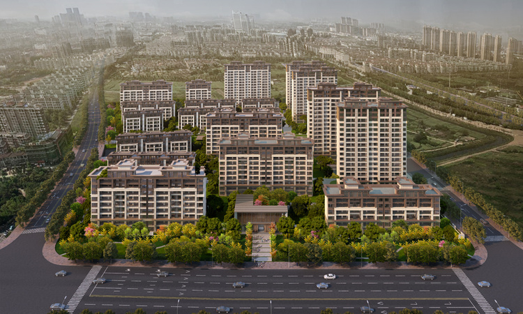  中天·蓝光·桃李府（备案名：书香名邸）效果图
