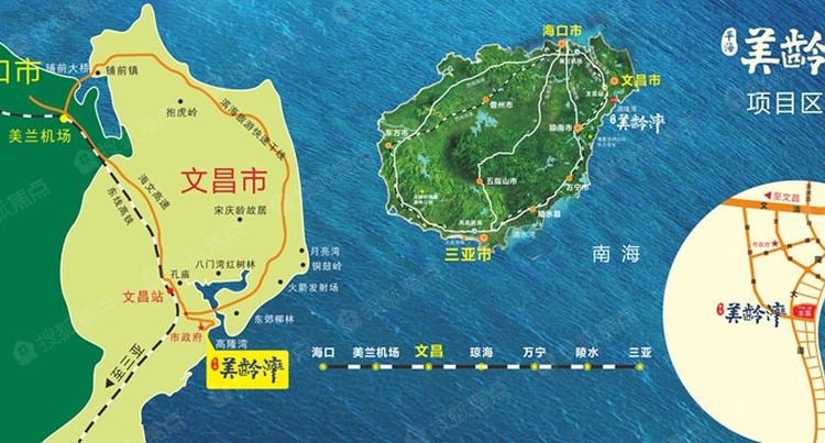 平海美龄湾交通图
