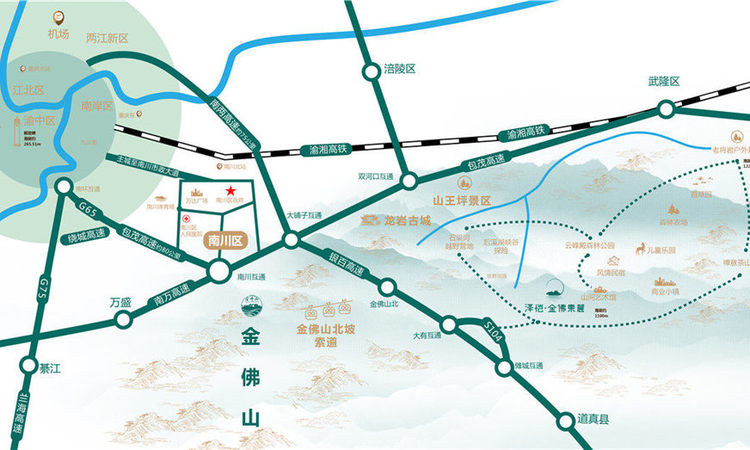 泽恺·金佛东麓交通图