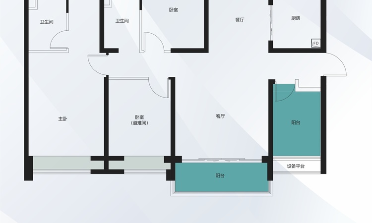 华发碧桂园滨海半岛楼层平面图