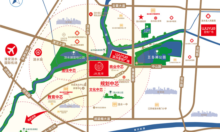 吾悦·悦龙湾交通图
