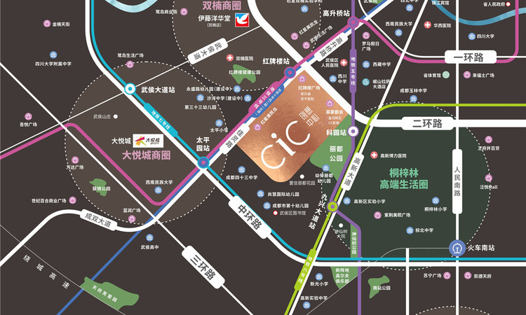 CIC创想中心交通图