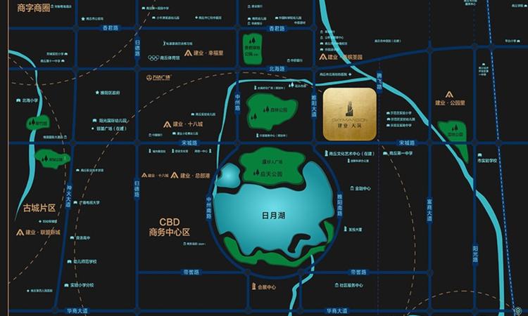 商丘建业天筑交通图