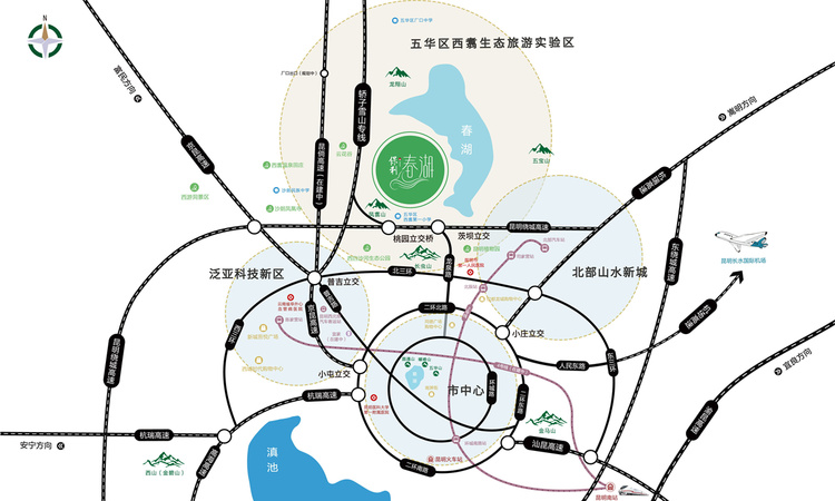保利春湖小镇交通图
