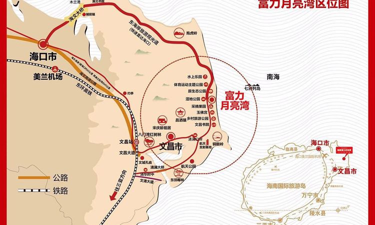富力·月亮湾交通图