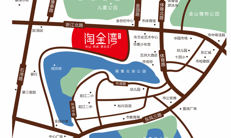 淘金湾·南区周边配套图
