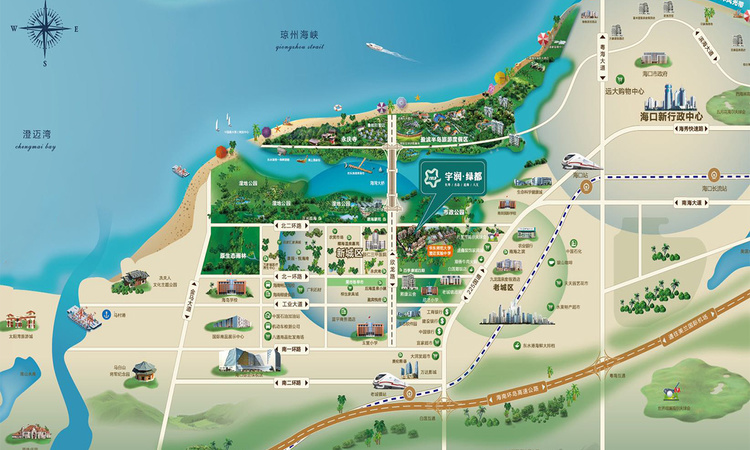 宇润绿都交通图