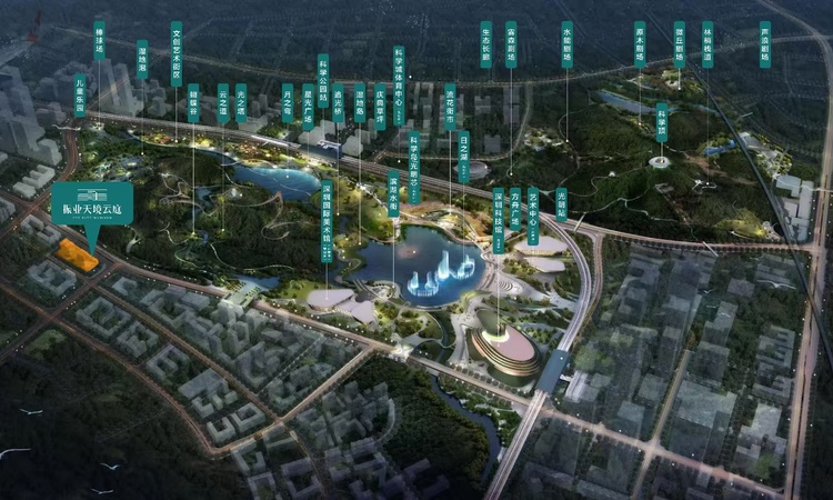 振业天境云庭交通图