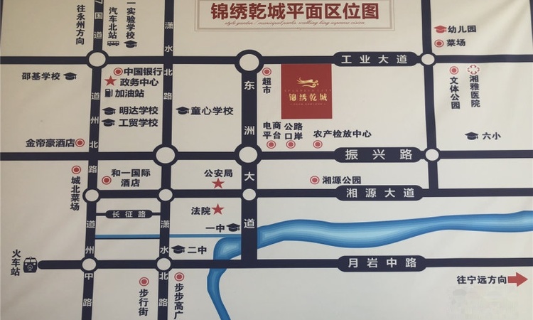 锦绣乾城交通图