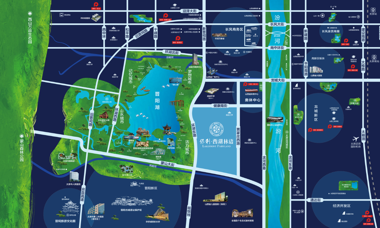 保利西湖林语交通图