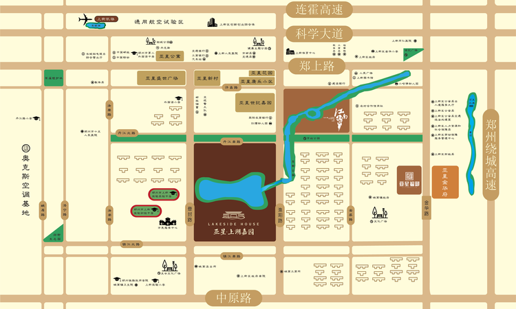 亚星福邸交通图