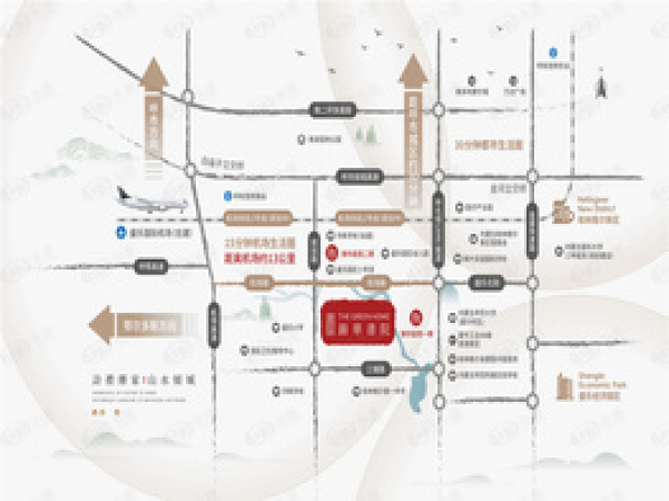 锦华庄园交通图