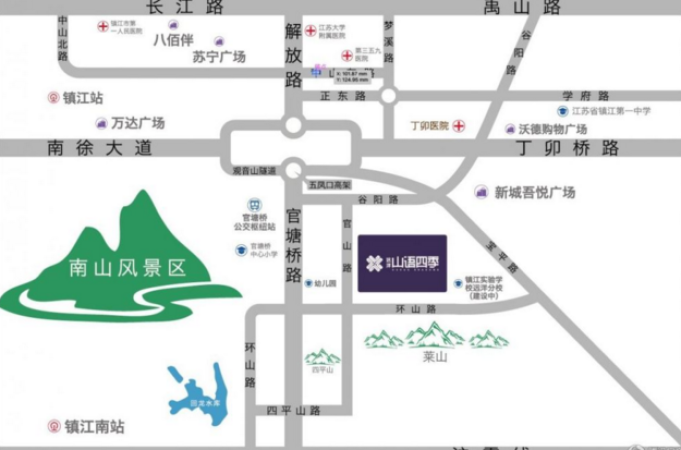 远洋山语四季交通图