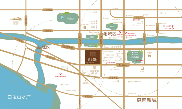 银基誉府交通图