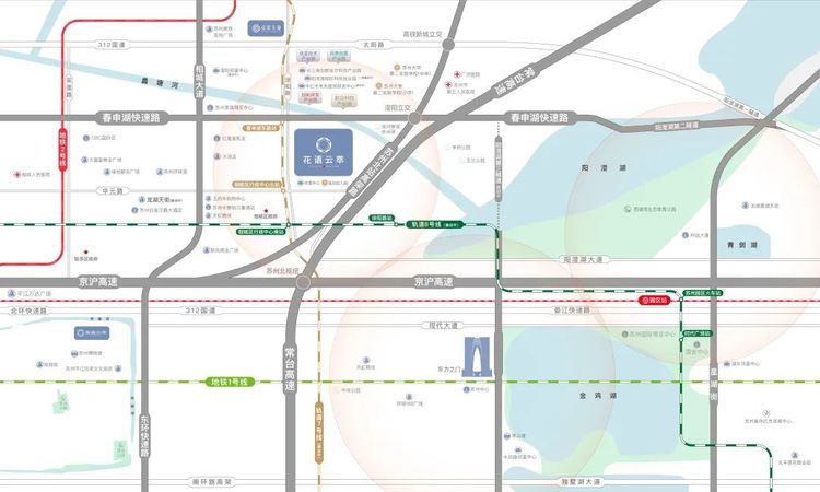 花语云萃交通图