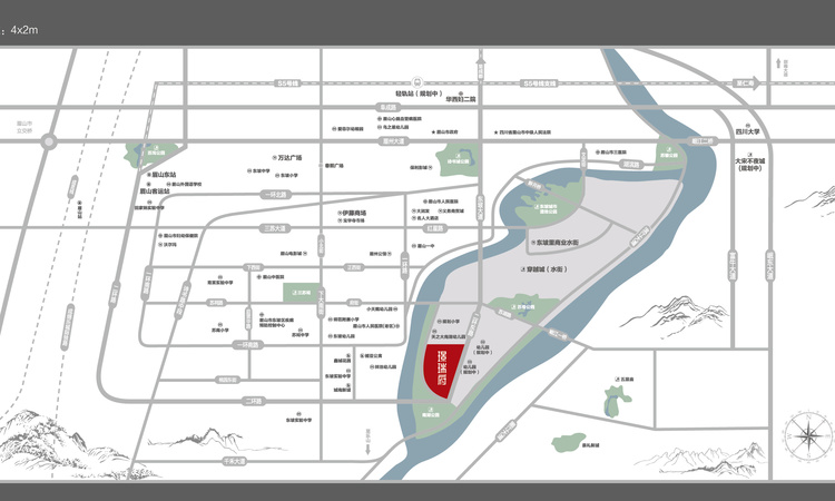 铁投璟瑞府交通图