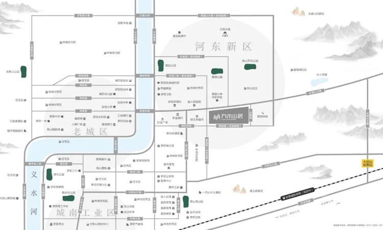 方木山居交通图