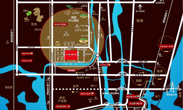 奥园丽景花园交通图