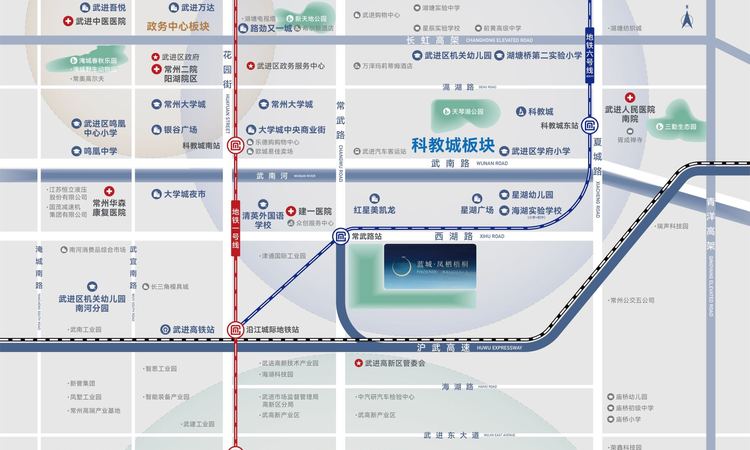 蓝城凤栖梧桐交通图